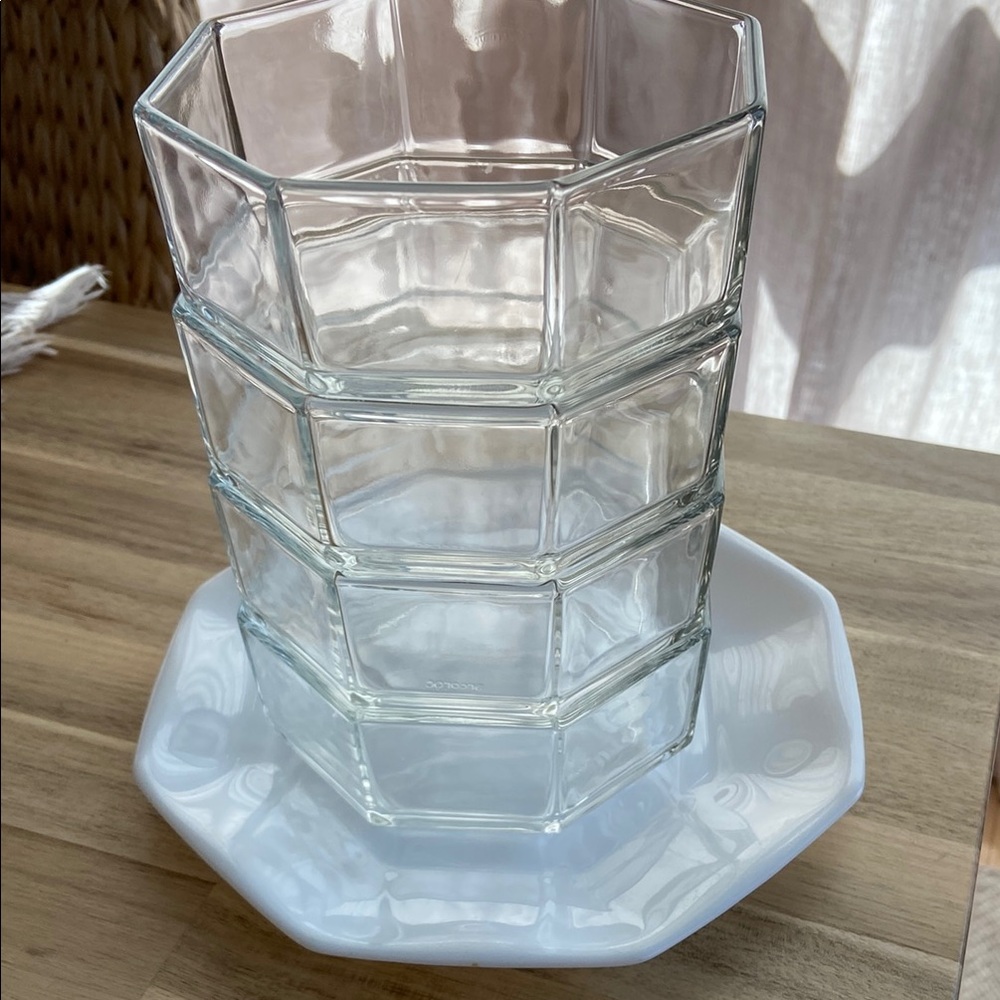 Arcopal France Octime Clear Dessert Salad Bowls - Set of 4
